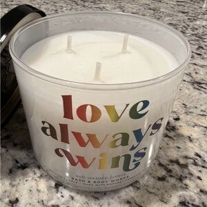 Bath & Body Works: 14.5 oz 3-Wick Candle: Love Always Wins: Sun-Washed Citrus